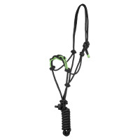 Capestro con Corda Intrecciata sul Naso Pool's Nero / limone