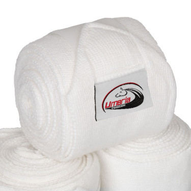 Fasce da riposo in confezione da 4 Umbria Equitazione Bianco