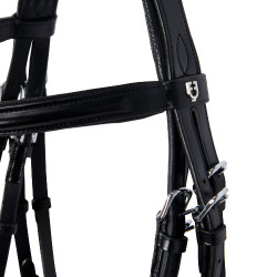 Briglia Evolution in Pelle senza Redini Doppie Equestro Nero