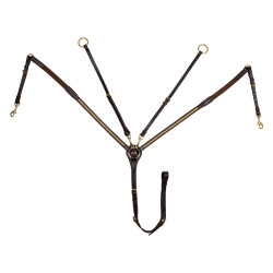 Pettorale in cuoio con borchie in ottone Supreme