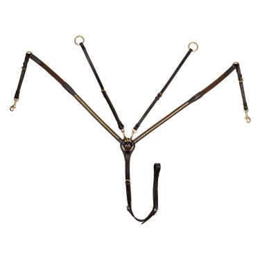 Pettorale in cuoio con borchie in ottone Supreme