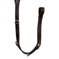 Pettorale in cuoio con borchie in ottone Supreme Nero Pettorale in cuoio con borchie in ottone Supreme Nero