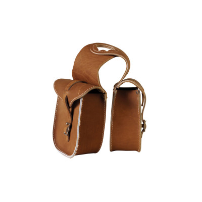 Sacoche Avant en Cuir Basique Lakota Naturel