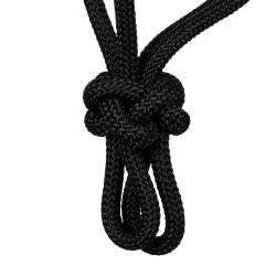 Capestro in Corda Annodata con Decorazioni Navajo Pool's Nero