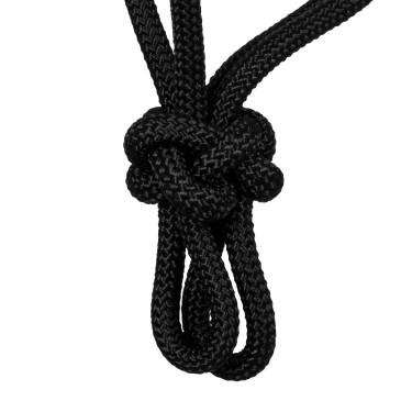 Capestro in Corda Annodata con Decorazioni Navajo Pool's Nero