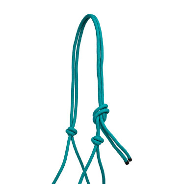 Capestro in Corda Annodata con Decorazioni Navajo Pool's Turchese Blu Capestro in Corda Annodata con Decorazioni Navajo Pool's Turchese Blu