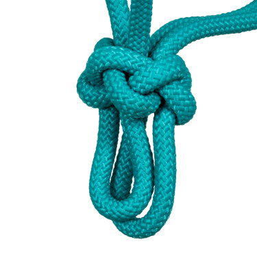 Capestro in Corda Annodata con Decorazioni Navajo Pool's Turchese Blu Capestro in Corda Annodata con Decorazioni Navajo Pool's Turchese Blu