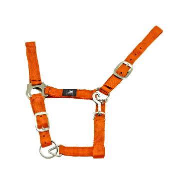 Capestro in Nylon a Doppio Strato con Doppia Regolazione Supreme Arancione