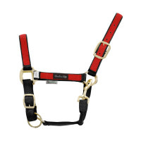 Capestro in Nylon con Parti Colorate Umbria Equitazione Nero / rosso Capestro in Nylon con Parti Colorate Umbria Equitazione Nero / rosso