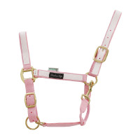 Capestro in Nylon con Parti Colorate Umbria Equitazione Rosa / bianco