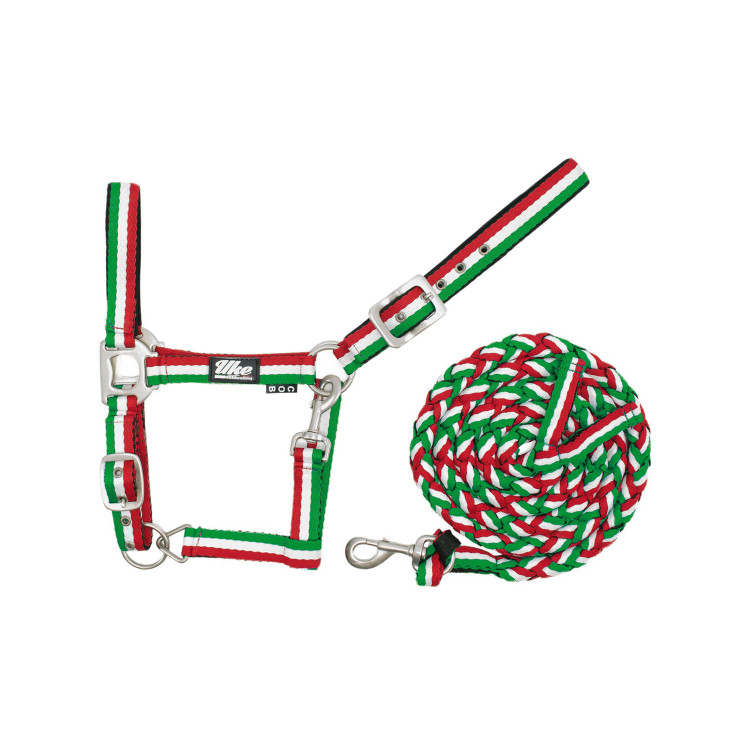 Capestro in Nylon Tricolore con Lunghina Supreme