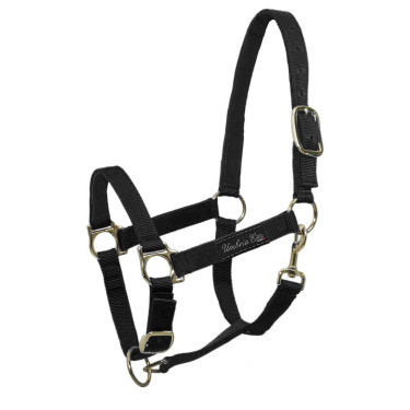 Capestro in Nylon con Rinforzo in Pelle Umbria Equitazione