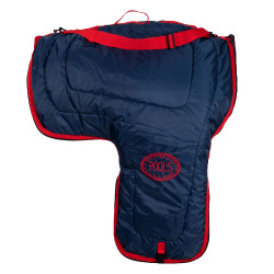 Borsa da Trasporto Imbottita per Sella Western Pool's Blu navy / rosso Borsa da Trasporto Imbottita per Sella Western Pool's Blu navy / rosso