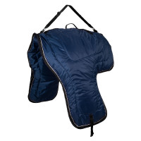 Borsa da Trasporto Imbottita per Sella Western Pool's Marino / argento Blu