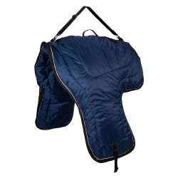 Borsa da Trasporto Imbottita per Sella Western Pool's Marino / argento Blu