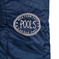 Borsa da Trasporto Imbottita per Sella Western Pool's Marino / argento Blu