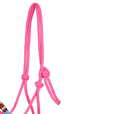 Capestro etologico Perlé con lunghina Pool's Rosa caldo