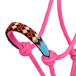 Capestro etologico Perlé con lunghina Pool's Rosa caldo