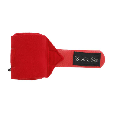 Fasce da Riposo in Pile set da 4 Umbria Equitazione Rosso