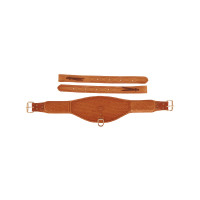 Cinghia Posteriore Western in Pelle con Incisione a Cestino Pool's Naturale Marrone Cinghia Posteriore Western in Pelle con Incisione a Cestino Pool's Naturale Marrone