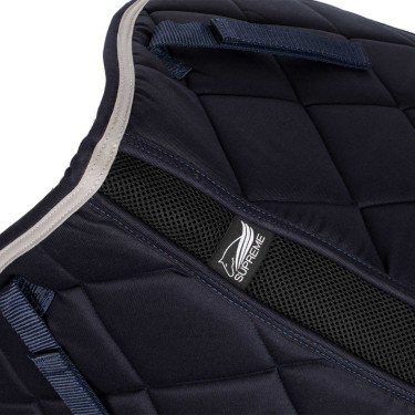 Sottosella da Dressage Trapuntato Supreme Marino / grigio chiaro Blu