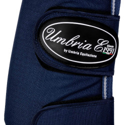 Ghette da Trasporto Rip-Stop con Rinforzi in Pelle Umbria Equitazione Marina Blu marino