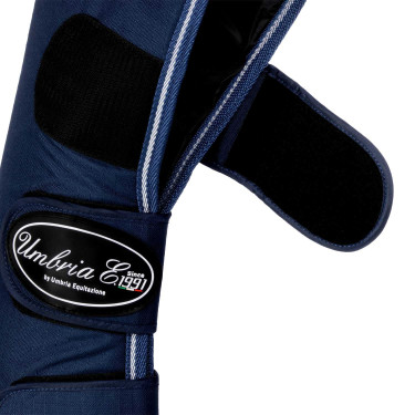 Ghette da Trasporto Rip-Stop con Rinforzi in Pelle Umbria Equitazione Marina Blu marino