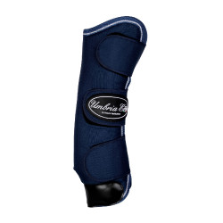 Ghette da Trasporto Rip-Stop con Rinforzi in Pelle Umbria Equitazione Marina Blu marino