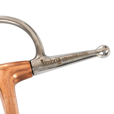 Mors à Branches Plein avec Embouchure en Cuivre Umbria Equitazione