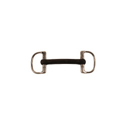 Mors D Ring Pieno in Gomma Rigida Umbria Equitazione
