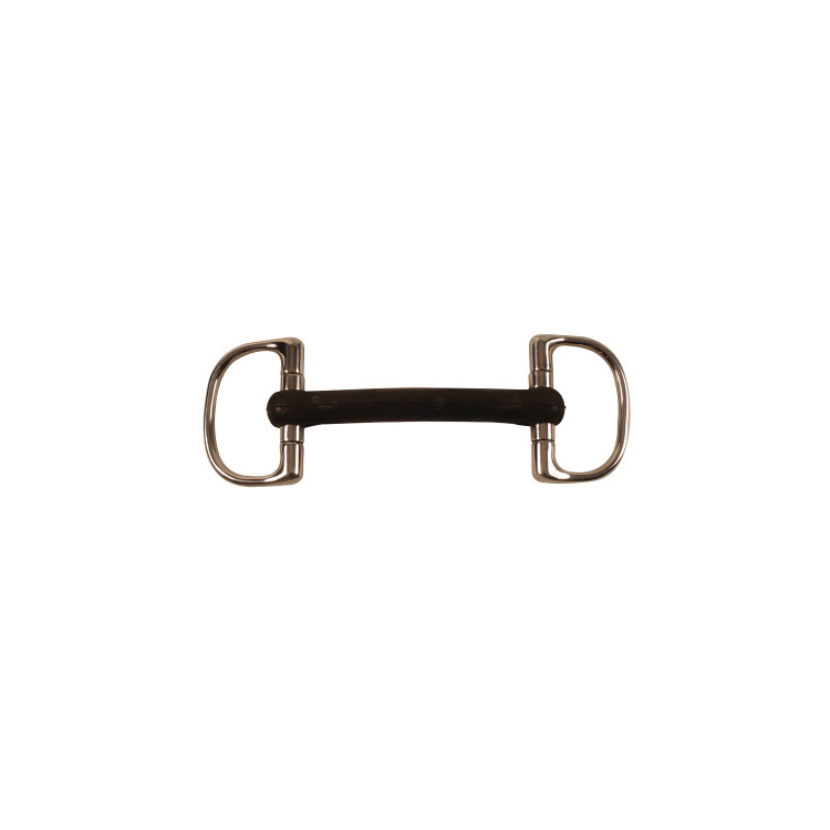 Mors D Ring Pieno in Gomma Rigida Umbria Equitazione