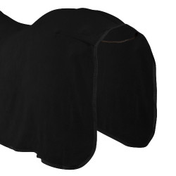 Coperta in pile antipilling con collo Yukon+ Umbria Equitazione Nero