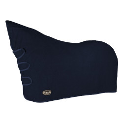 Coperta in pile antipilling con collo Yukon+ Umbria Equitazione Marina Blu marino