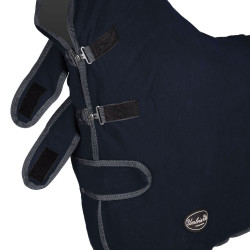 Coperta in pile antipilling con collo Yukon+ Umbria Equitazione Marina Blu marino