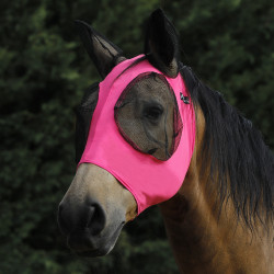Maschera Antimosche in Lycra con Copri-Orecchie Tech Pro-Tech Rosa caldo
