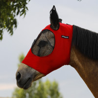 Maschera Antimosche in Lycra con Copri-Orecchie Tech Pro-Tech Rosso