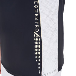 Polo da concorso Uomo Maniche Corte con Zip Equestro Blazer marin / bianco antico Blu marino Polo da concorso Uomo Maniche Corte con Zip Equestro Blazer marin / bianco antico Blu marino