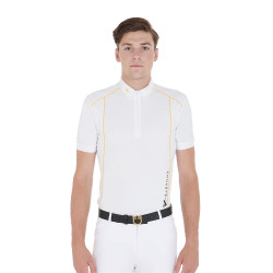 Polo da concorso Uomo Maniche Corte con Zip Equestro