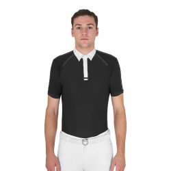 Polo da concorso Uomo Maniche Corte con Bottoni Equestro Polo da concorso Uomo Maniche Corte con Bottoni Equestro