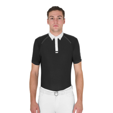 Polo da concorso Uomo Maniche Corte con Bottoni Equestro Polo da concorso Uomo Maniche Corte con Bottoni Equestro