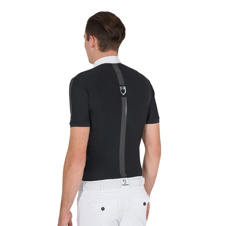 Polo da concorso Uomo Maniche Corte con Bottoni Equestro Polo da concorso Uomo Maniche Corte con Bottoni Equestro