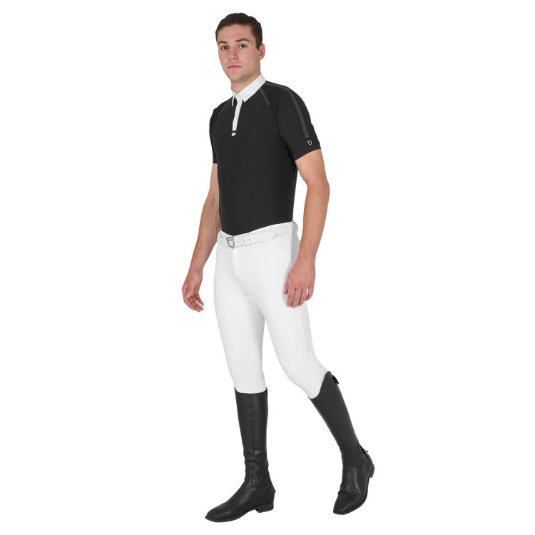 Polo da concorso Uomo Maniche Corte con Bottoni Equestro Polo da concorso Uomo Maniche Corte con Bottoni Equestro