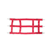 Porte de Box en Nylon Umbria Equitazione Rouge