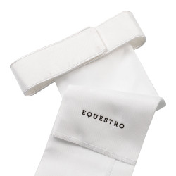 Cravatta da dressage con logo strass Equestro Bianco / bianco