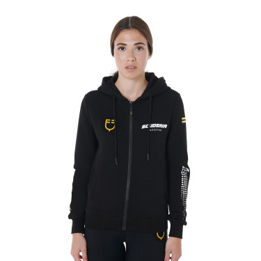 Felpa con Cappuccio con Zip da Donna Scuderia Equestro Equestro