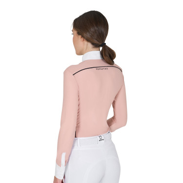 Polo da concorso Donna Maniche Lunghe con Inserti in Rete Equestro Polo da concorso Donna Maniche Lunghe con Inserti in Rete Equestro