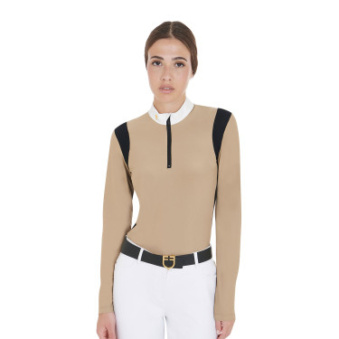 Polo da concorso Donna Maniche Lunghe in Tessuto Tecnico Equestro Polo da concorso Donna Maniche Lunghe in Tessuto Tecnico Equestro