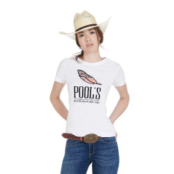 T-shirt Donna Slim Fit con Piuma Pool's