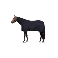 Coperta da scuderia Combo Horze Kingsley con copricollo 300 g Blu navy scuro Coperta da scuderia Combo Horze Kingsley con copricollo 300 g Blu navy scuro