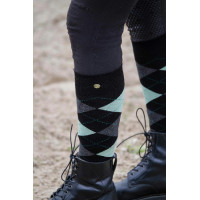 Calze Equithème Argyle donna Verde salvia / antracite Calze Equithème Argyle donna Verde salvia / antracite